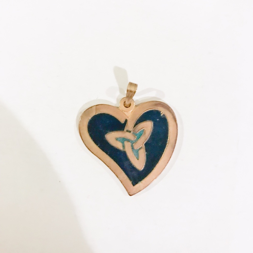 Gold Celtic Heart Pendant